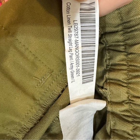 Quince Olive Drawstring Straight-Leg Pants - Picture 5 of 6